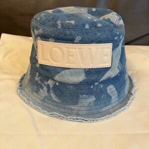 LOEWE leather label cowboy fisherman hat